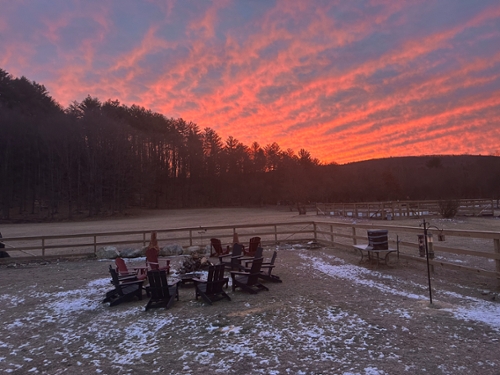 Sunrise over the mountain